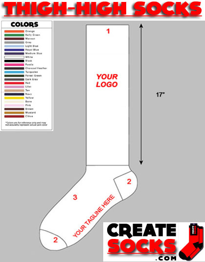 Custom thigh highs sale