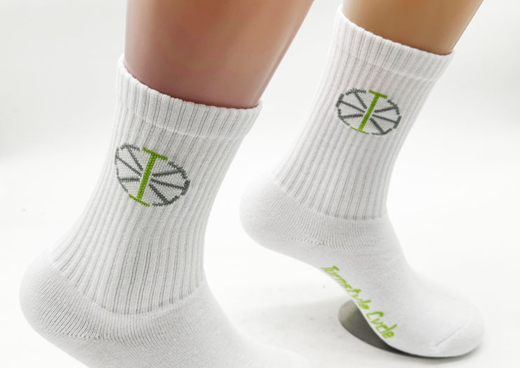 Indoor Cycling Socks for Boutique Fitness Brand